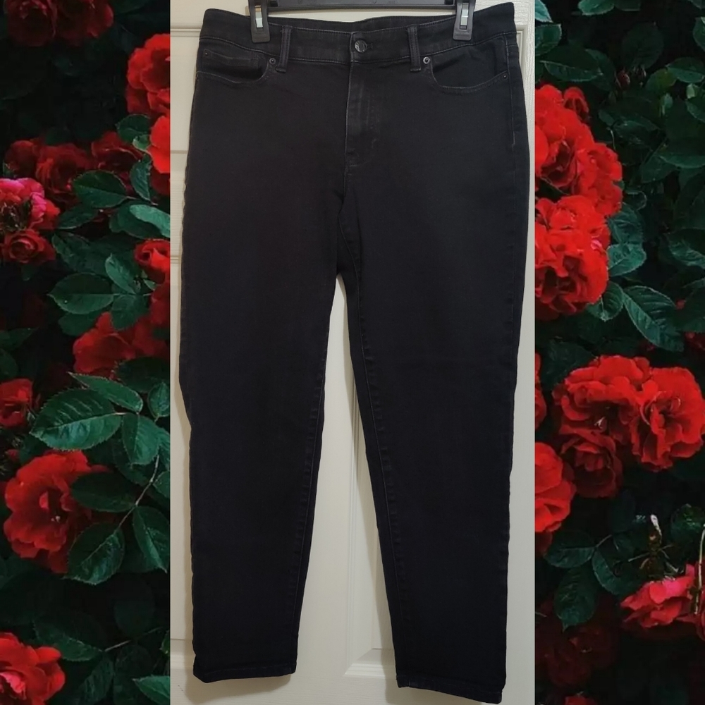 🌹Talbots Flawless Girlfriend Black Denim Jeans
